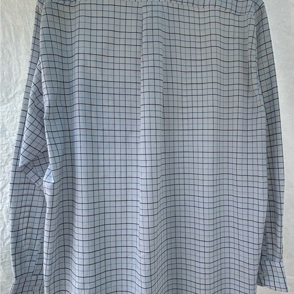 Saddlebred Blue and White Casual Button Down Shirt - Picture 4 of 8